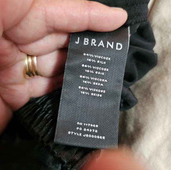 J Brand Ardon High-Rise Wide-Leg Pants In Velvet - Picture 9 of 11
